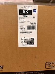 #005 - EPSON T9661 XXL NERO BLACK C13T966140 ORIGINALE WF-M5299 FATTURABILE!!!!! - Zdjęcie 1 z 3