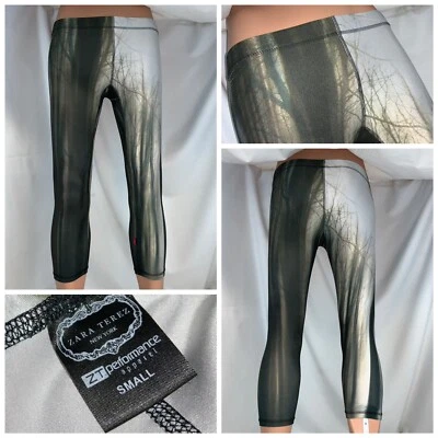 Zara Terez Yoga Stretch Capri Pants Small Women Green “Real Tree” USA YGI E0-693 — 第 1/4 张图片