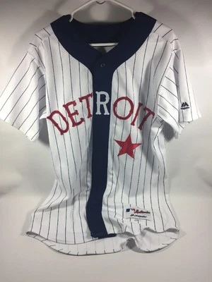 Detroit Tigers Detroit Stars Authentic Team Issued Throwback Jersey Size 42 - Image 1 of 4