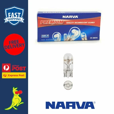 Narva T10 Globe Wedge Long Life  5W T-10mm 12V Premium Globe X 10 Narva 17177 - Image 1 of 4