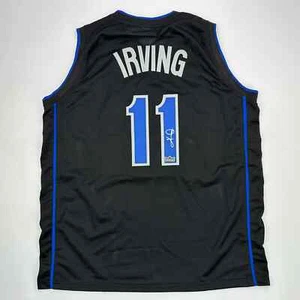 Facsimile Autographed Kyrie Irving Dallas Black Reprint Jersey Size Men's XL - Picture 1 of 4