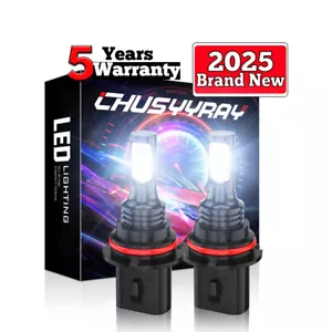 For Ford Mustang 1987-1993 2PC 9004 LED Headlight Bulbs High/Low Dual Beam 6000K - Picture 1 of 20
