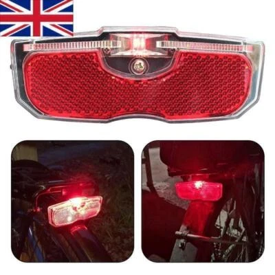 Bike Cycle Bicycle Rear Tail Light Led Red Safety For Luggage Carrier Rack Tool - Image 1 of 4