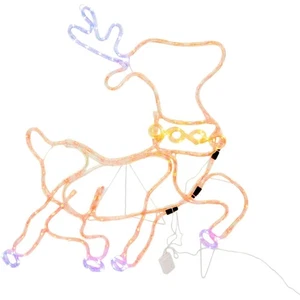Fraser Hill Farm 31.4-in. Prelit LED Christmas Reindeer with Leaping Leg Move... - Picture 1 of 10