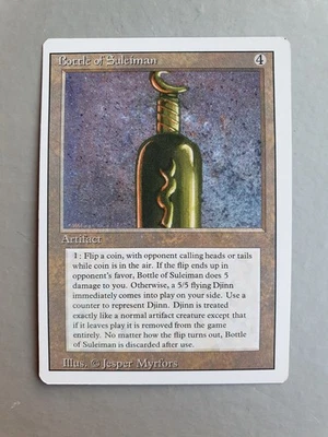 Bottle of Suleiman , MTG Revised Edition (1994) Rare Artifact NM - Image 1 of 2