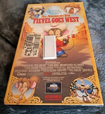 An American Tail: Fievel Goes West (VHS Tape, 1992) Spielberg/MCA  -New SEALED - Image 1 of 3