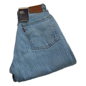 Lot Levi 501 Jeans Cropped Blue Waist 25 Leg 28 W25 L28 Size 6 Button Fly (Q7236 - Picture 1 of 11