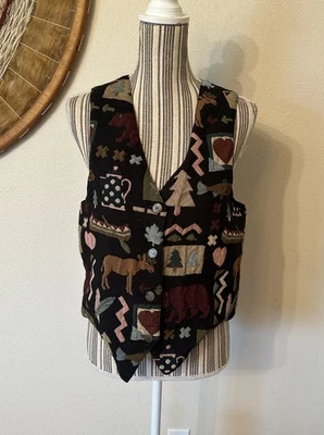 Chaleco Nadia Western Vintage Años 90 Exterior Mujer M/L Foto 1 de 4