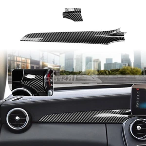 For Benz C-Class W205/GLC X25 2015-2021 Dashboard Cover Strip Trim Carbon Fiber - Picture 1 of 9