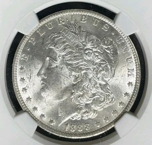 1888-O MORGAN SILBER DOLLAR ~ NGC MS 63 ~ SCHÖNE MÜNZE ~ REF #33-042 - Bild 1 von 4