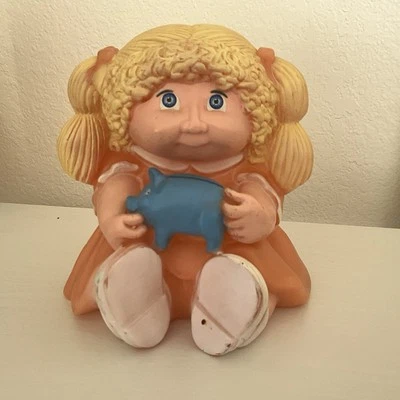 Muñeca vintage Cabbage Patch alcancía niña rubia 1983 Foto 1 de 3
