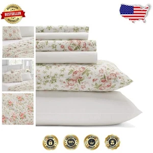 Cottage Country King Bettwäsche Set - Atmungsaktiv Baumwolle Perkal, 6-teilig Eleganz - Bild 1 von 8