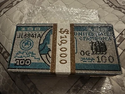 Bolso Bandolera Mensajero Bling Negro Plata Estrás Foto 1 de 4