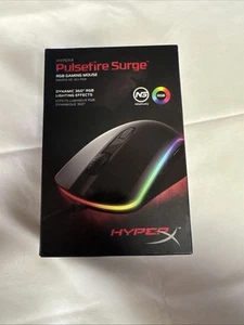 New HyperX Pulsefire Surge Wired Optical Gaming Mouse with RGB Lighting - Black - Photo 1/6