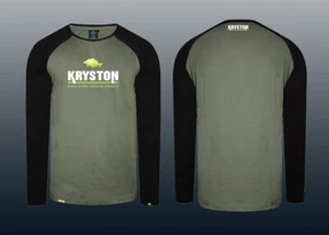 Kryston Longsleeve Raglan mit Logo Pullover Pulli Hoodie Long Sleeve Angelpulli - Picture 1 of 1