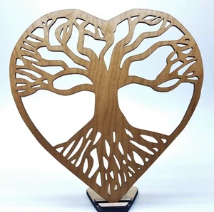 Lebensbaum Herz Naturholz (23 Zoll Durchmesser) - Bild 1 von 1
