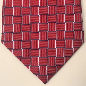 JOS A. Bank Executive Collection Krawatte rot geometrisch 60" L 3,75" W neu ohne Etikett Einzelhandel - 89 $ - Bild 1 von 9