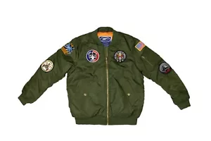 Up and Away MA-1 Flugbomberjacke (grün) - Bild 1 von 4