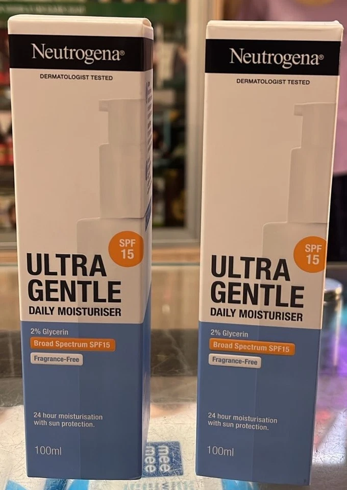 2xNeutrogena Oil Free Face Moisture/Moisturiser SPF 15 LightWeight 100ML FreShip - Image 1 of 4