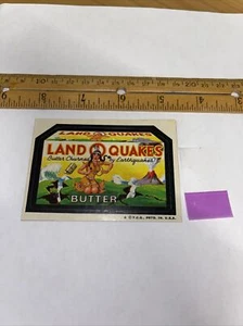 1975 VINTAGE WACKY PACKAGES 12TH SERIES TAN BACK SINGLE Land Of Quakes - Picture 1 of 4