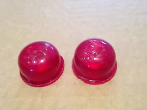 Qty 2 RUBBOLITE TYPE 50 Red Lenses - Picture 1 of 1