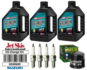 For Suzuki GSXR600 GSX-R 600 Premium Oil Change Kit NGK Spark Plugs Oil Filter - Picture 1 of 6