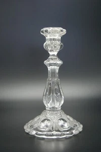 1900's BACCARAT MEDALLION CANDLESTICK HOLDER 1 LIGHT CRYSTAL ART GLASS FRANCE - Picture 1 of 12