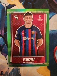 Topps SuperStars 22/23 #49 Pedri Green Uncommon Parallel - Barcelona - Picture 1 of 2