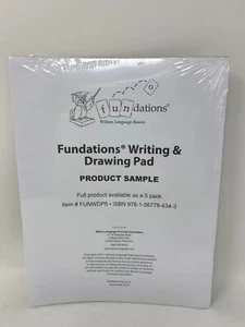 Fundations Writing & Drawing Pad (1-Pack Product Sample) Wilson Language NEW - Picture 1 of 5