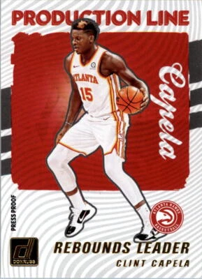 2021-22 Donruss Production Line Press Proof #3 Clint Capela - NM-MT - Image 1 of 2