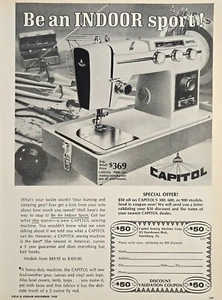 Anuncio impreso vintage 1968 - Capiol Coswing Machine Corp. AD - HARRISBURG, PA - Imagen 1 de 1
