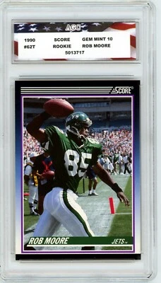 1990 Score Supplemental #62T Rob Moore Rookie Card AGC 10 Gem Mint  - Image 1 of 2