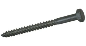M8 x 75mm Carbon Steel Hex Head Green Coach Screws, 10 Pack 875INCSB - Picture 1 of 1