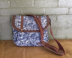 Sakroots Artist’s Circle Backpack Blue White And Brown - Picture 1 of 9