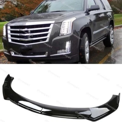 For Cadillac XT4 XT5 XT6 Escalade Front Bumper Lip Spoiler Splitter Gloss Black Foto 1 de 4