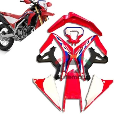 FOR HONDA CRF300L LS CRF 300 FULL FAIRINGS BODY RED WITH STICKER  2021-2024 — 第 1/4 张图片