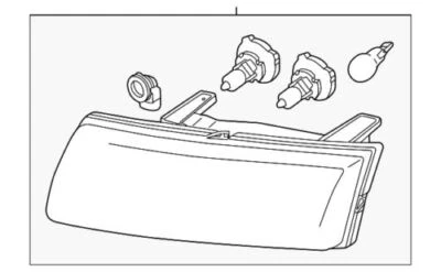 Genuine GM 2002-2004 Saturn Vue Headlamp With Turning Signal Assembly 22702945 - Image 1 of 2