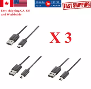 Câble USB-A vers Mini USB B 0,9 m (3 pi) pour appareil photo \ disque dur externe \ téléphones - Photo 1 sur 4