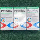 Lot of 3 ~ Alcon Pataday Allergy Eye Drops 2.5 ML each Once Daily ~ Exp 11/2025