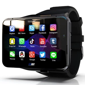 2.88" Smart Larger Screen 4G Watch Android 9.0 Dual Camera WIFI GPS 4+64GB - Picture 1 of 15