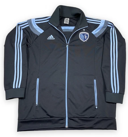 Sporting Kansas City KC Adidas Anthem Soccer Jacket 2013 MLS Mens Sz XL Cover