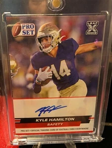 🔥 Kyle Hamilton RED 2022 Leaf Pro Set AUTO RC #PSA-KH3 *Ravens Pro Bowler 🔥 - Picture 1 of 2