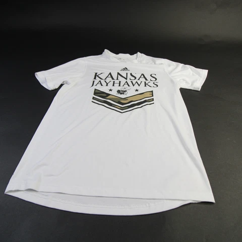 Kansas Jayhawks adidas Creator Short Sleeve Shirt Men's White Used Cover