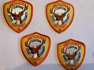 (4) Hetuck District Central Ohio Council Boy Scout Patches - Picture 1 of 1