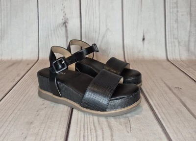 Rockport Women's Size 7M Black Delanie Sandals Buckle Platform Wedge Heel - Image 1 of 4