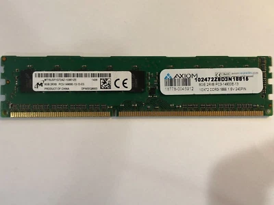 MT18JSF1G72AZ-1G9E1ZE MICRON 8GB 2RX8 PC3-14900E UNBUFFERED ECC DIMM - Image 1 of 2