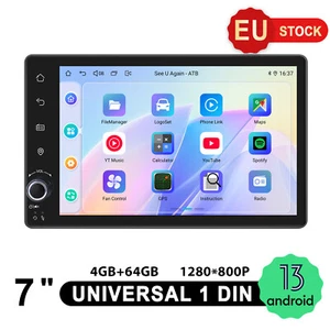 JOYING 7 pulgadas Pantalla táctil Din única Carplay coche estéreo Bluetooth GPS perilla de volumen - Imagen 1 de 15