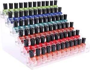 Klar Nagellack Farbe Organizer Halter Regal 6 Ebenen Acryl Tattoo Tinte Es - Bild 1 von 12