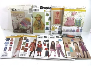 9 BABY & YOUNG GIRL Sewing Patterns Clothing BABIES CRIB Nursery Blanket LOT - Picture 1 of 5