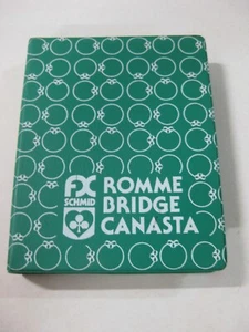 ESTUCHE BARAJA DE CARTAS ROMMÉ-BRIDGE-CANASTA-SCHMID - Picture 1 of 6